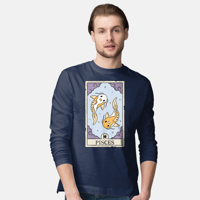 Pisces Card-Mens-Long Sleeved-Tee-Maria