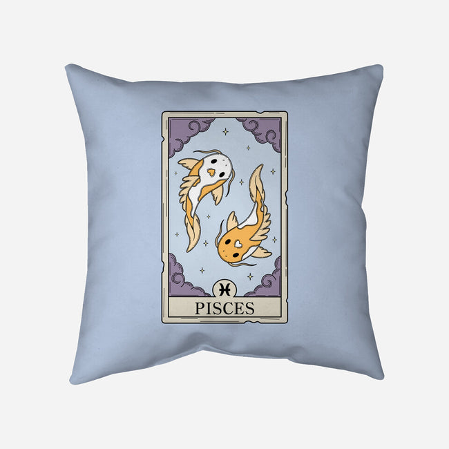 Pisces Card-None-Removable Cover w Insert-Throw Pillow-Maria