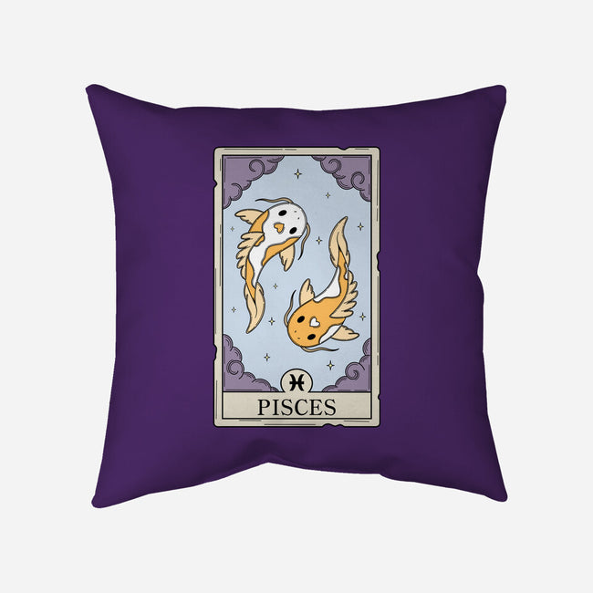 Pisces Card-None-Removable Cover w Insert-Throw Pillow-Maria
