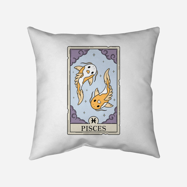 Pisces Card-None-Removable Cover w Insert-Throw Pillow-Maria