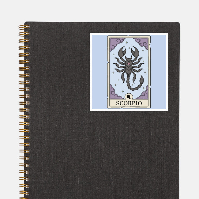 Scorpio Card-None-Glossy-Sticker-Maria
