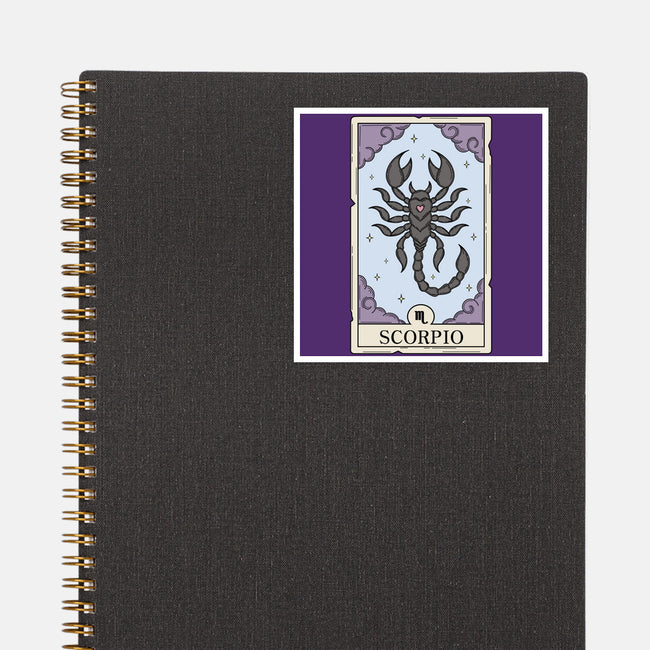 Scorpio Card-None-Glossy-Sticker-Maria