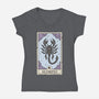 Scorpio Card-Womens-V-Neck-Tee-Maria