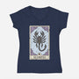Scorpio Card-Womens-V-Neck-Tee-Maria