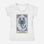 Scorpio Card-Womens-V-Neck-Tee-Maria