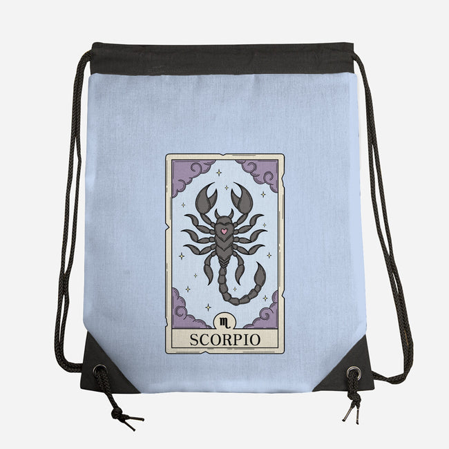 Scorpio Card-None-Drawstring-Bag-Maria