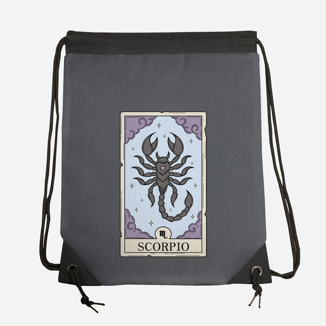 Scorpio Card-None-Drawstring-Bag-Maria