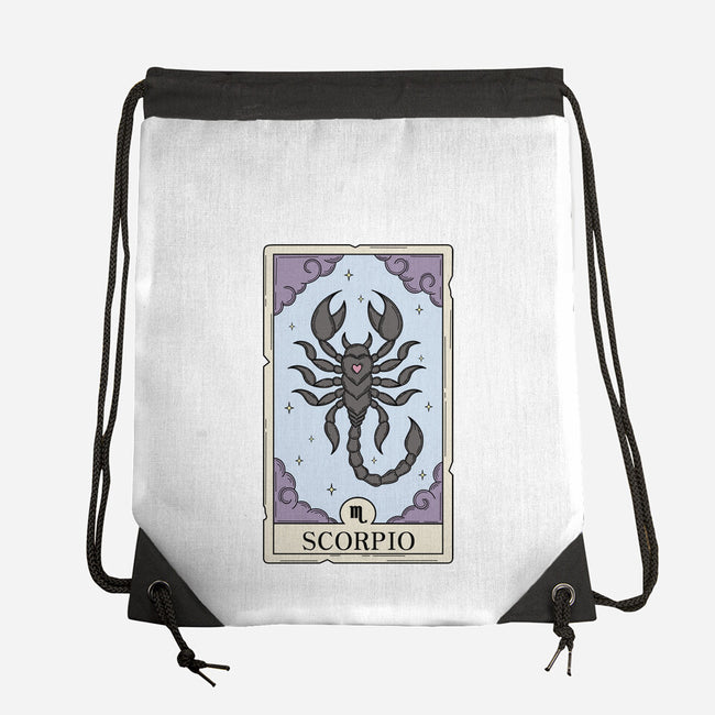 Scorpio Card-None-Drawstring-Bag-Maria