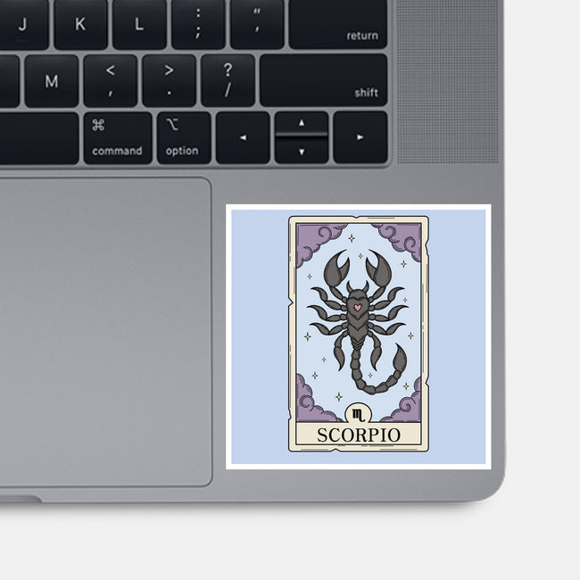 Scorpio Card-None-Glossy-Sticker-Maria
