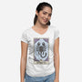 Scorpio Card-Womens-V-Neck-Tee-Maria