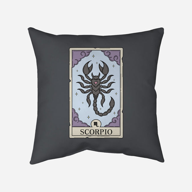 Scorpio Card-None-Removable Cover w Insert-Throw Pillow-Maria