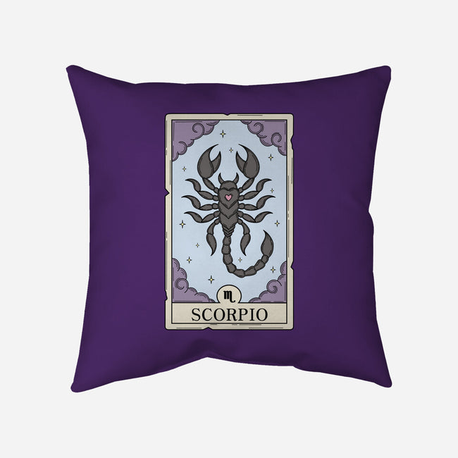 Scorpio Card-None-Removable Cover w Insert-Throw Pillow-Maria