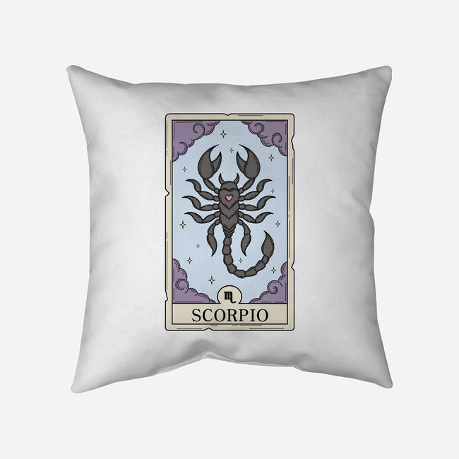 Scorpio Card-None-Removable Cover w Insert-Throw Pillow-Maria