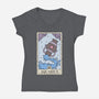 Aquarius Card-Womens-V-Neck-Tee-Maria