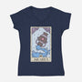 Aquarius Card-Womens-V-Neck-Tee-Maria
