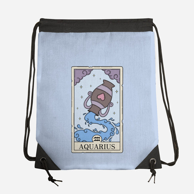 Aquarius Card-None-Drawstring-Bag-Maria