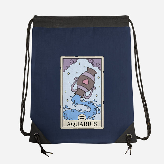 Aquarius Card-None-Drawstring-Bag-Maria