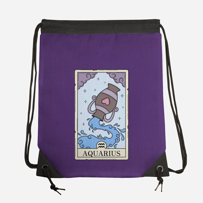 Aquarius Card-None-Drawstring-Bag-Maria