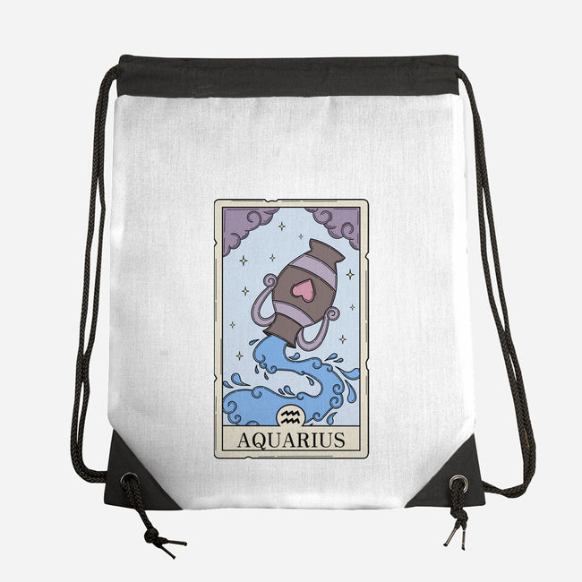 Aquarius Card-None-Drawstring-Bag-Maria