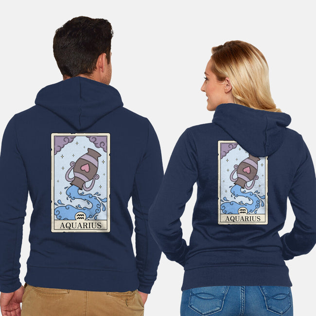 Aquarius Card-Unisex-Zip-Up-Sweatshirt-Maria