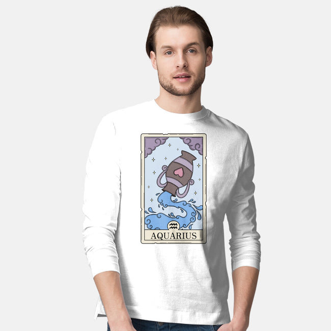 Aquarius Card-Mens-Long Sleeved-Tee-Maria