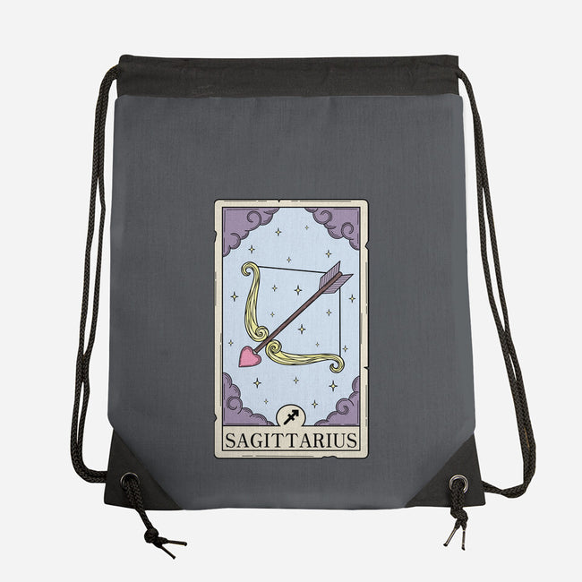 Sagittarius Card-None-Drawstring-Bag-Maria