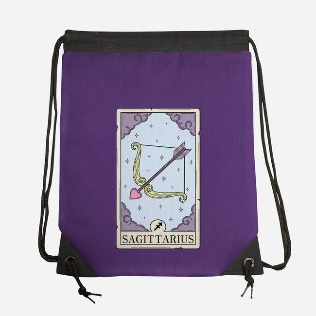 Sagittarius Card-None-Drawstring-Bag-Maria