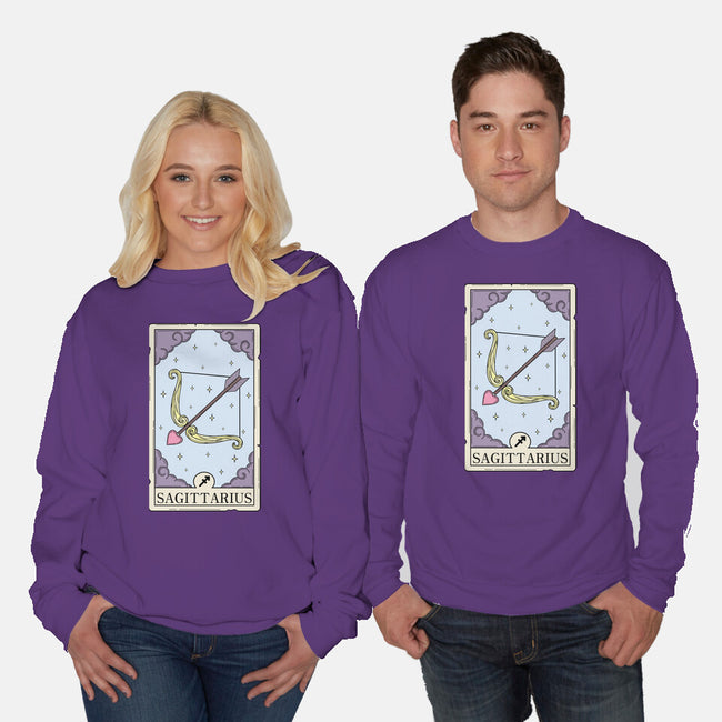Sagittarius Card-Unisex-Crew Neck-Sweatshirt-Maria