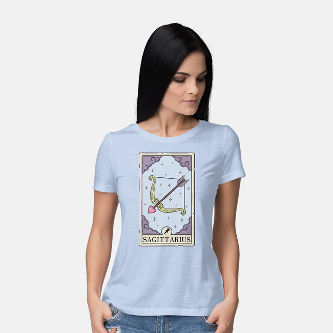 Sagittarius Card-Womens-Basic-Tee-Maria