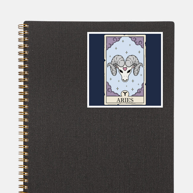 Aries Card-None-Glossy-Sticker-Maria