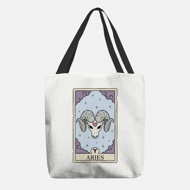 Aries Card-None-Basic Tote-Bag-Maria
