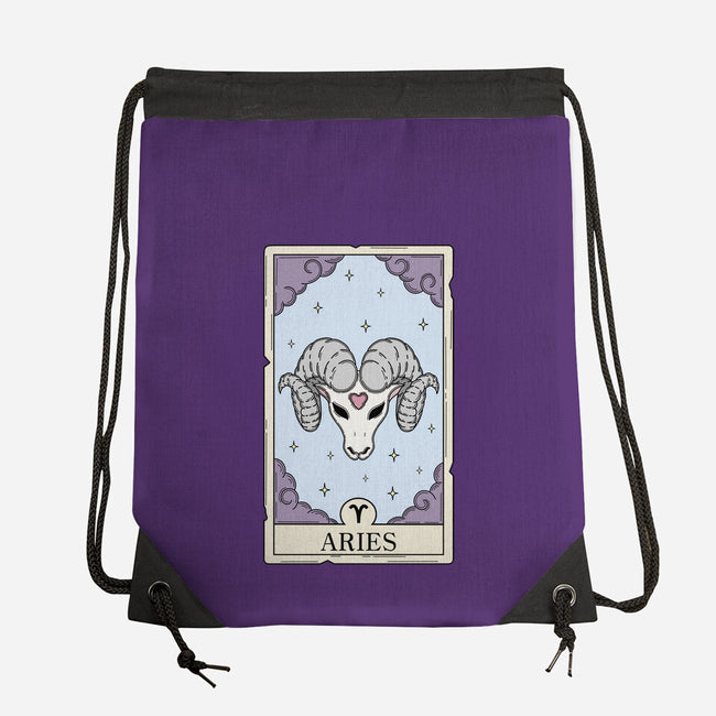 Aries Card-None-Drawstring-Bag-Maria