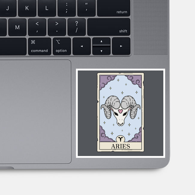 Aries Card-None-Glossy-Sticker-Maria