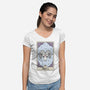 Aries Card-Womens-V-Neck-Tee-Maria