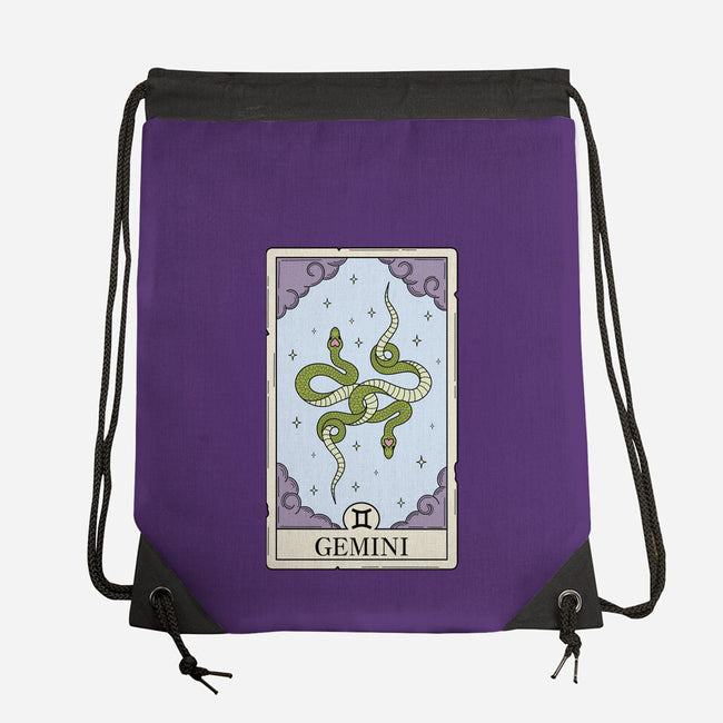Gemini Card-None-Drawstring-Bag-Maria