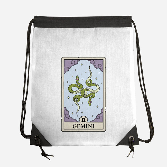 Gemini Card-None-Drawstring-Bag-Maria
