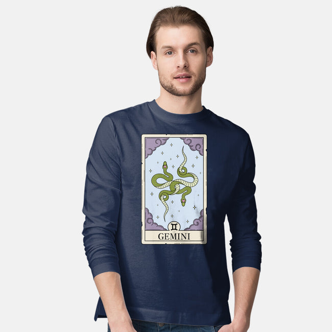 Gemini Card-Mens-Long Sleeved-Tee-Maria