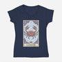 Cancer Card-Womens-V-Neck-Tee-Maria