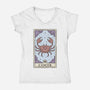 Cancer Card-Womens-V-Neck-Tee-Maria
