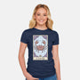 Cancer Card-Womens-Fitted-Tee-Maria