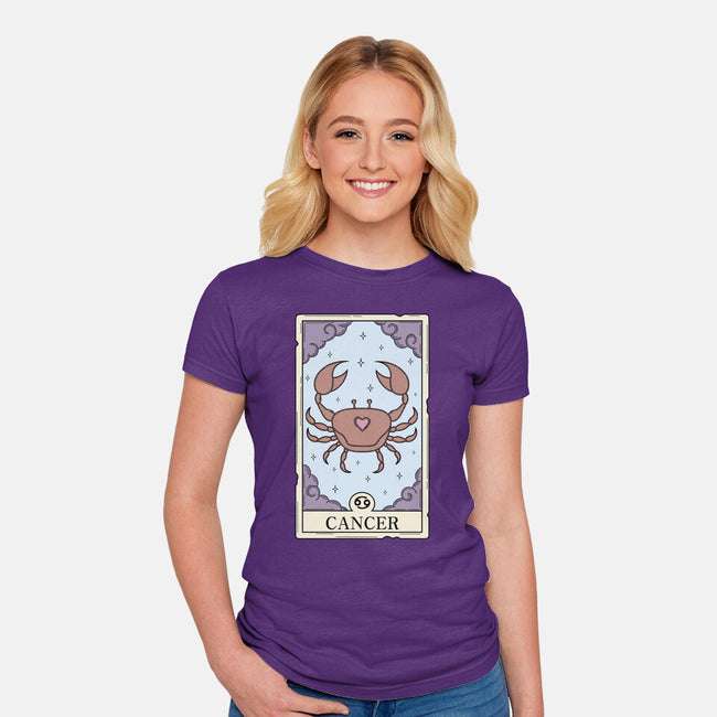 Cancer Card-Womens-Fitted-Tee-Maria