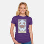 Cancer Card-Womens-Fitted-Tee-Maria