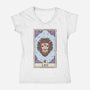 Leo Card-Womens-V-Neck-Tee-Maria