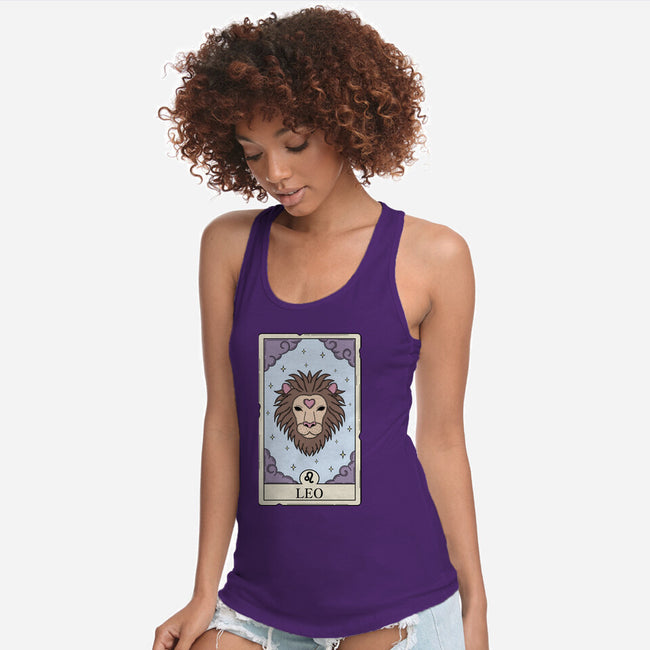 Leo Card-Womens-Racerback-Tank-Maria