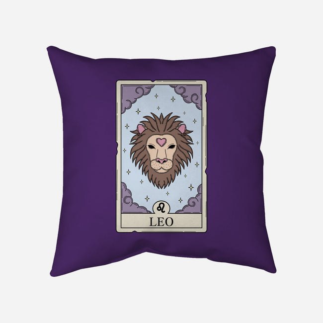 Leo Card-None-Removable Cover w Insert-Throw Pillow-Maria