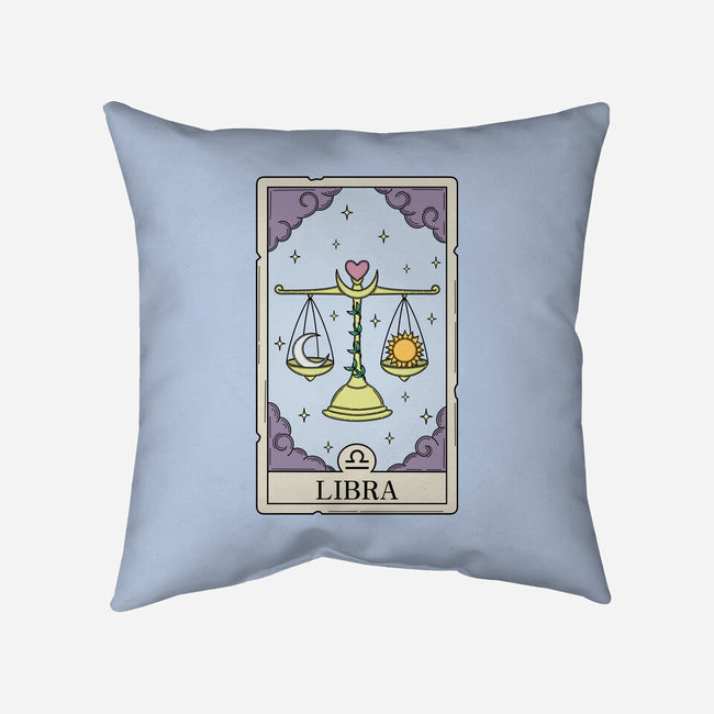 Libra Card-None-Removable Cover w Insert-Throw Pillow-Maria