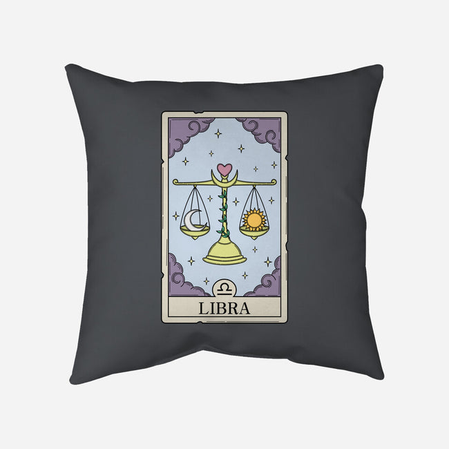 Libra Card-None-Removable Cover w Insert-Throw Pillow-Maria