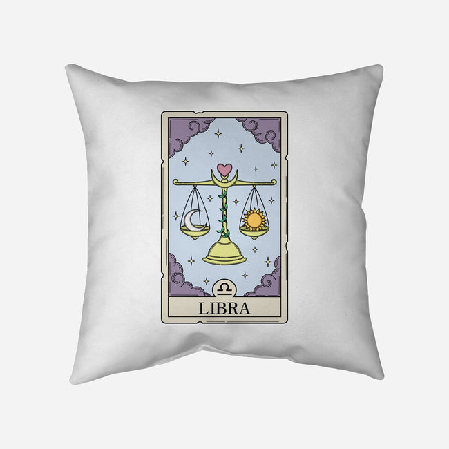 Libra Card-None-Removable Cover w Insert-Throw Pillow-Maria
