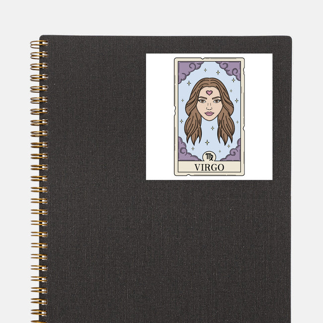 Virgo Card-None-Glossy-Sticker-Maria