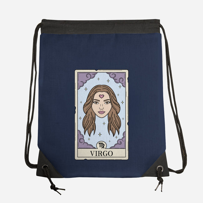 Virgo Card-None-Drawstring-Bag-Maria